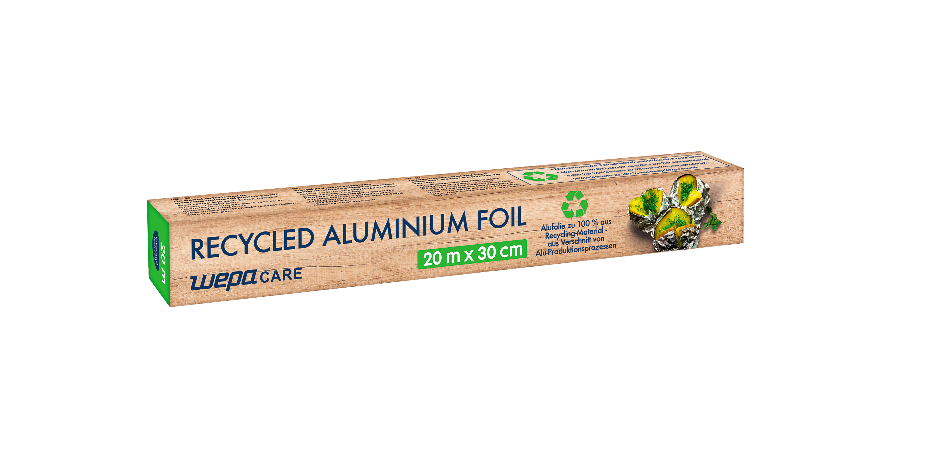 WEPA Care recycling Alufolie 20 Meter Rolle